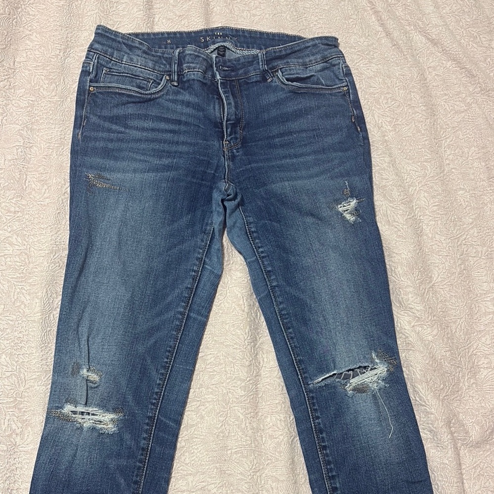 Distressed Blue Jeans White House Black Market